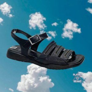 Ecco Black Leather Sandals M5.5